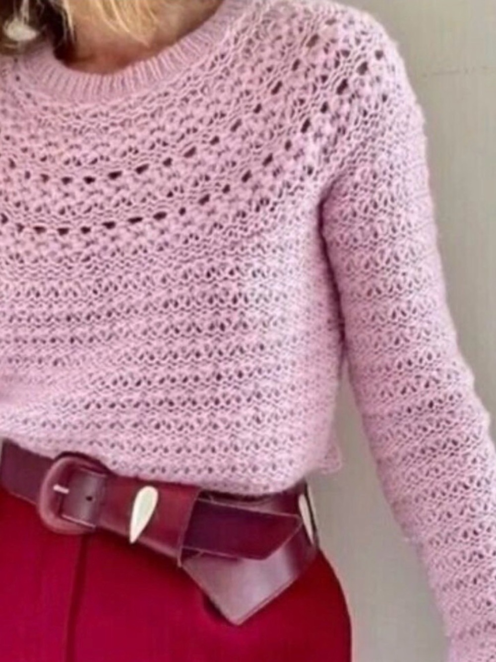 Lauren Ralph Lauren Pink Knit Sweater